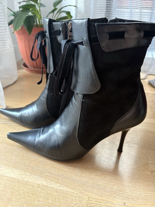 Ghete dama, piele naturala