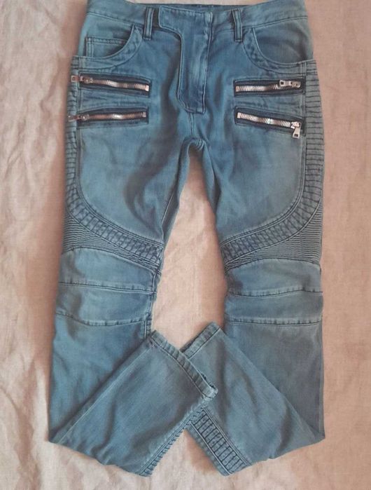 Balmain Biker Skinny Selvedge Jeans W30 / Байкерские джинсы / Винтаж