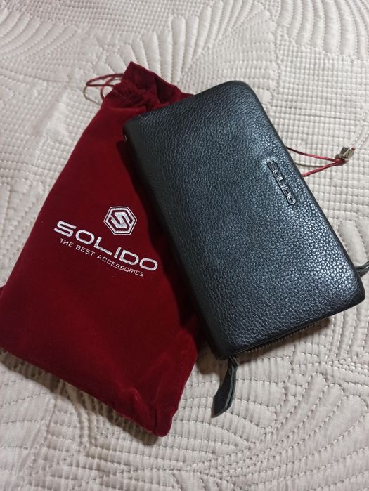 Барсетка кожаная