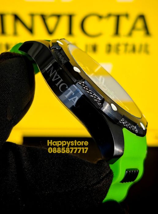 INVICTA Axis Black/Green 50mm, Инвикта нов ръчен часовник