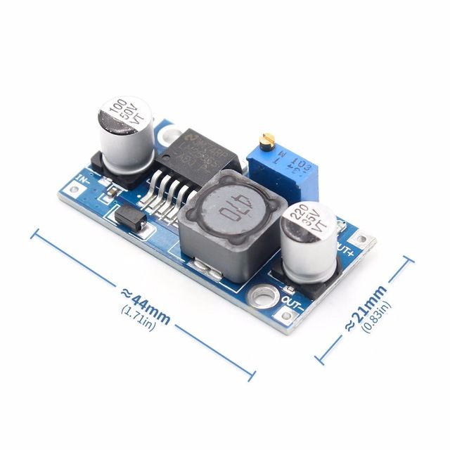 Modul coborare tensiune 3A DC-DC 3-40V cu LM2596