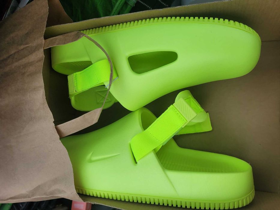 Nike CALM MULE /verde fosforescent