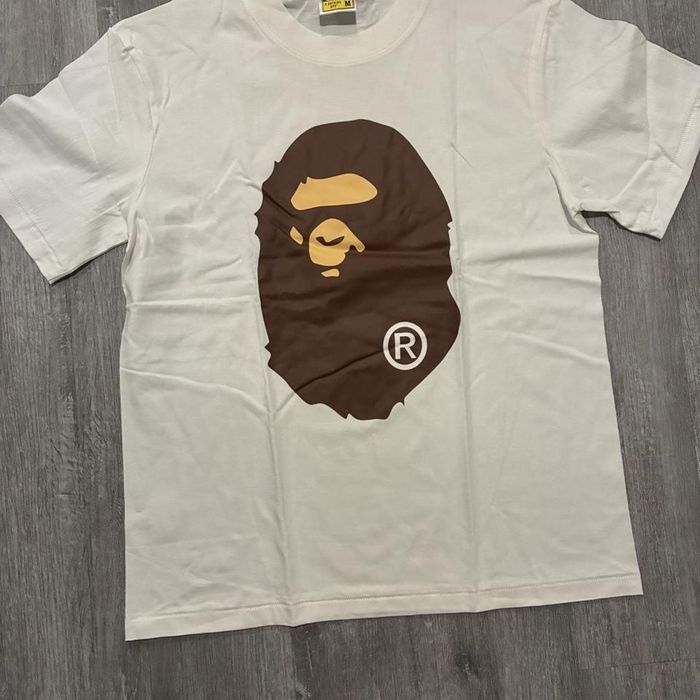 Bathing Ape тениска в кафяв цвят