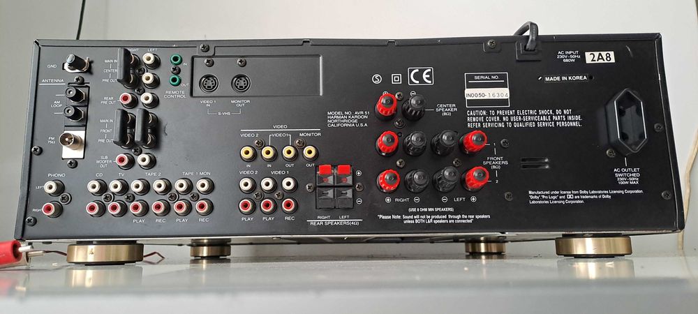 Amplituner Harman Kardon AVR 51 – Receiver High Current – Phono – RDS – Masiv 680W