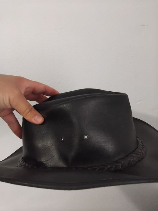 Palarie COWBOY din piele cerata