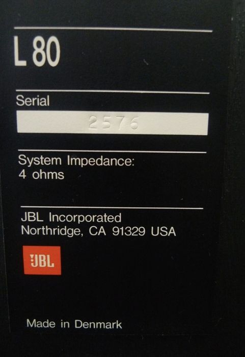 JBL "L80" Подови високоговорители/Тонколони