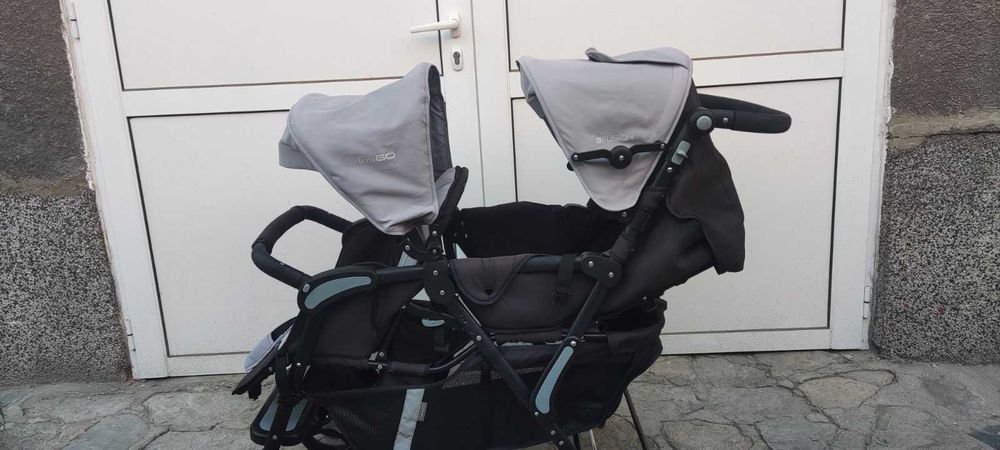 Двойна бебешка количка