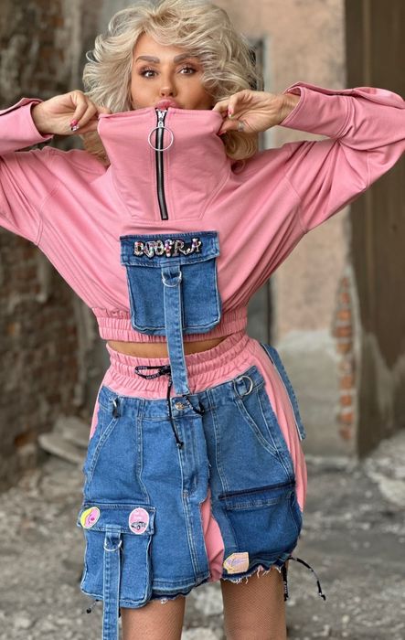 Сет на Djofra в черен цвят,размер S