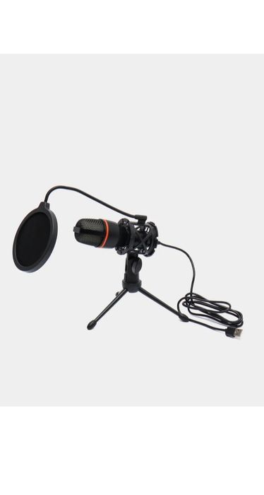 Kompyuter mikrofoni Condencer Mircrophone USB, RGB yoritgichli, simli