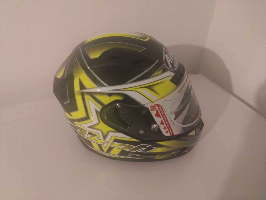 Casca Airoh   STREET YELLOW GLOSS full face Marimea XL noua