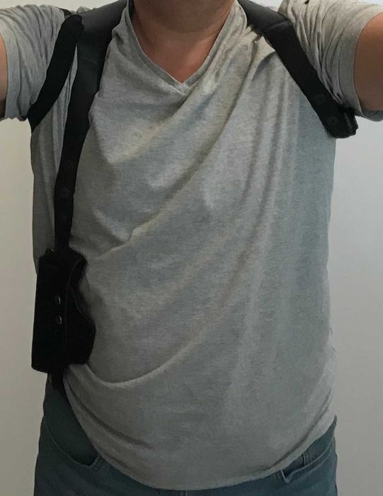 Toc pistol piele + Ham piele