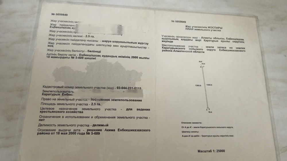 Продам 2,5 гектар земли