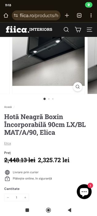 Vand Hotă de Bucatarie