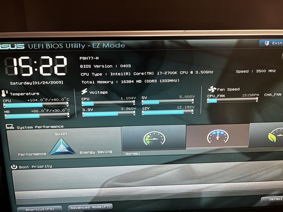 Kit i7 2700k 16 ram