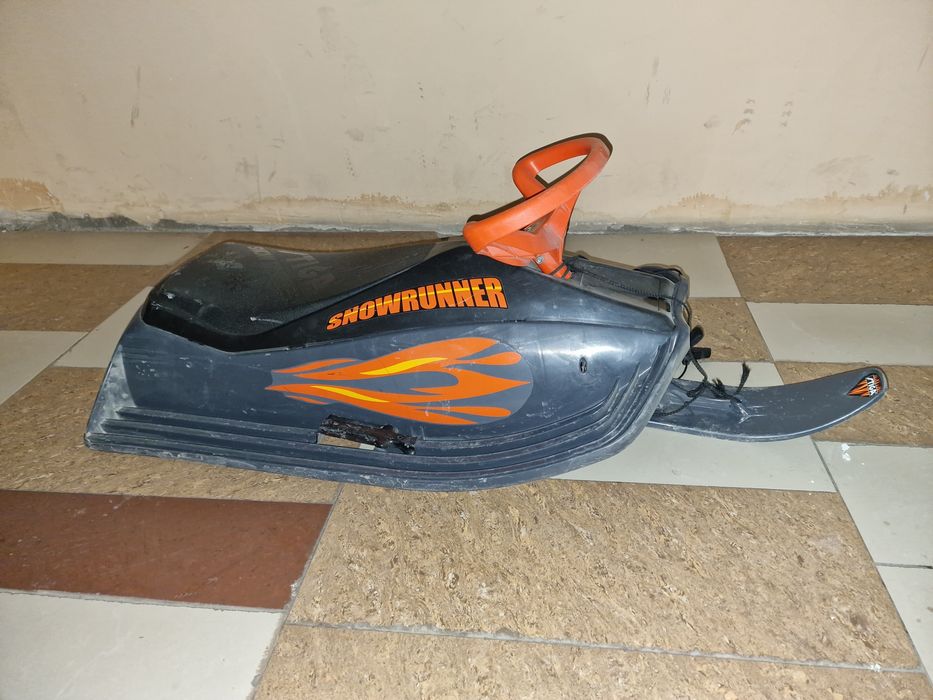 Санки с рулём как квадроцикл