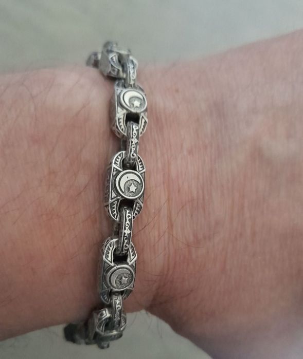 Браслет Панцирьный, серебро 925пр.