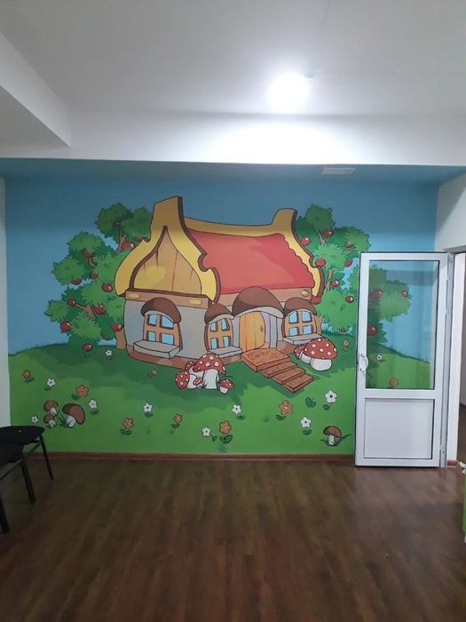 Boğcha va uy devorlariga rasm chizish