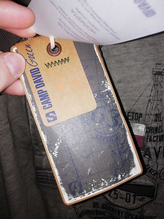 Camp David нова оригинална тениска поло с яка мъжки M/L памучна