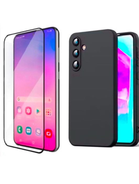 Samsung A21S/A23/A22/A25/A24/A36 Husa Silicon si Folie Sticla Curbata