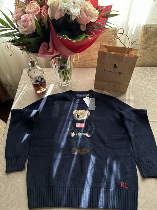 Pulover Polo Ralph Lauren RL Bear America M