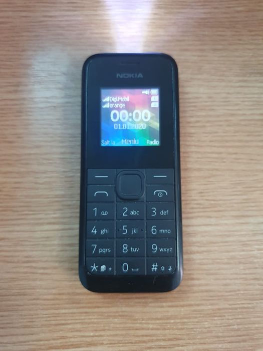 Telefon Nokia 105 2015 necodat lanterna ca nou functional cu incarcat