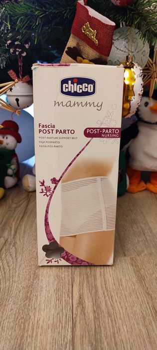 Centura postnatală abdominală reglabilă Chicco albă, mărimea S