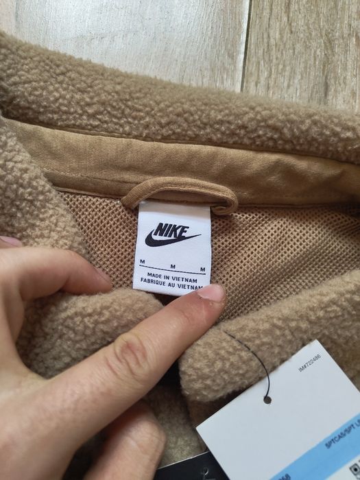 NOUA Geaca jacheta din fleece Nike originala maro mărimea M de bărbați