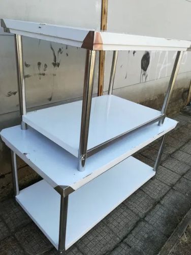 Работни маси от неръждаема стомана 4 размера-- НОВИ А/ 120/80/80см.