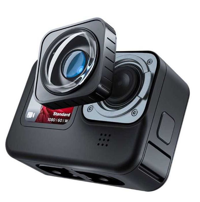 Lentila Max Lens Mod Telesin Compatibil Gopro Hero 9/10/11/12 Black