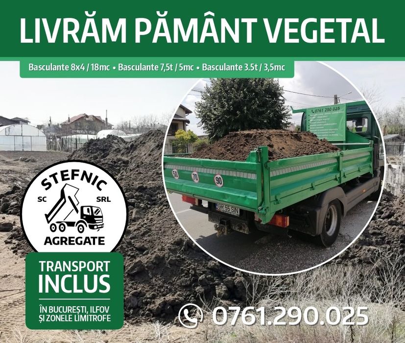 Pământ vegetal negru de calitate ,pământ gradina, solare, gazon chisai