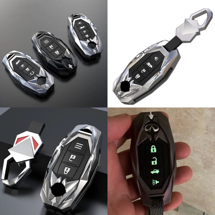 Алуминиев калъф за ключ Infiniti FX35 QX60 G35 G37 EX FX Q60 QX50 QX70