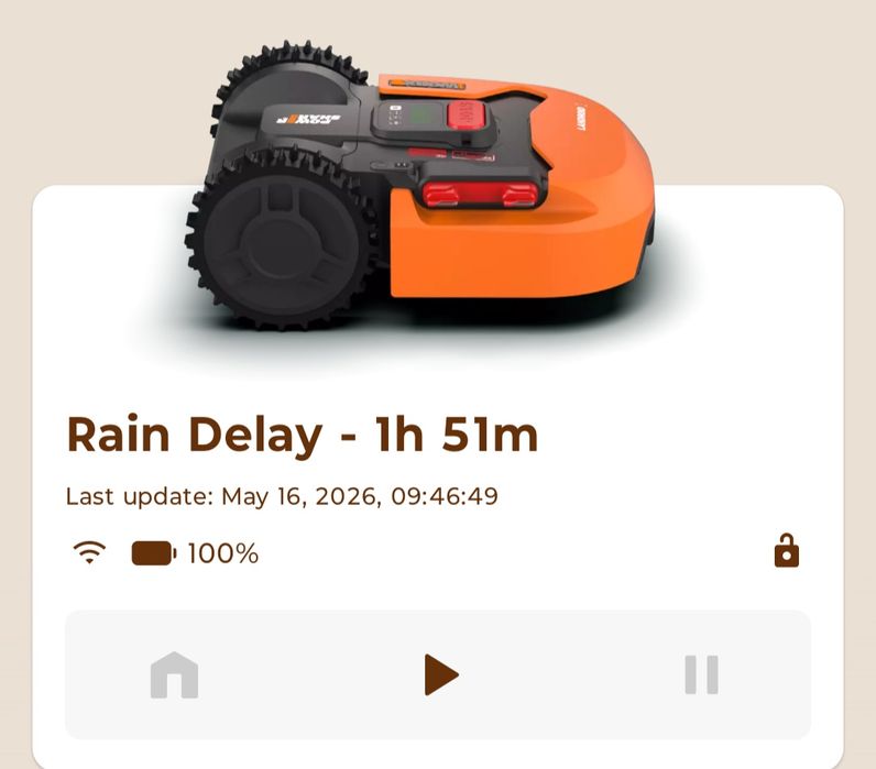Robot de tuns gazonul Worx modelul WR169E pentru suprafețe de  300 mp