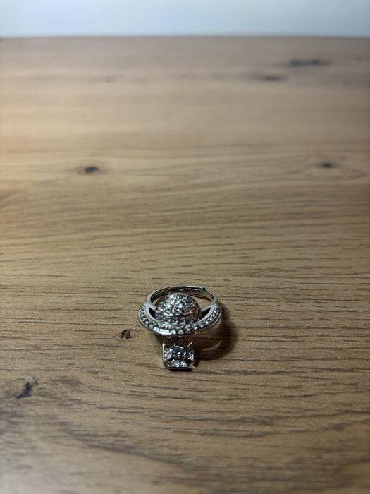 Inel diamant cross planet design