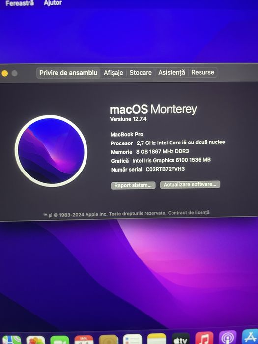 MacBook Pro, Retina, 13-inch, Early 2015, 8 GB, 128 GB SSD