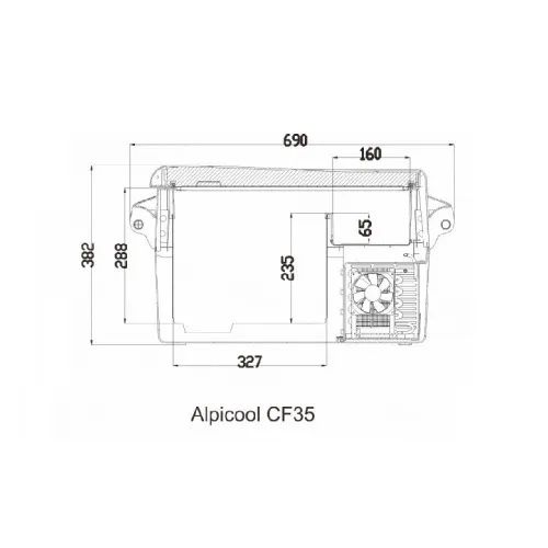 Автохолодильник Alpicool CF 35