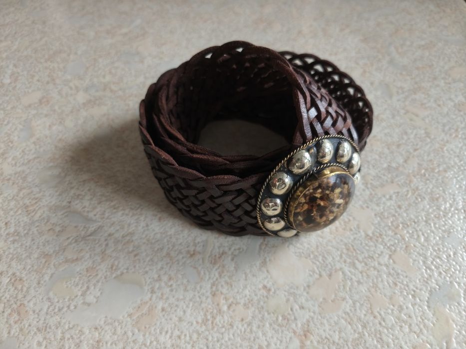 Дамски кожен колан от естествена кожа