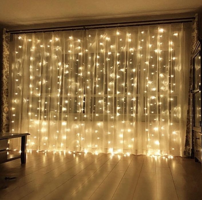 Гирлянды водопад