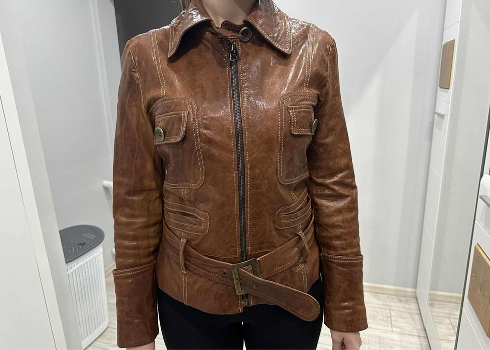 Дамско кожено яке от естествена кожа