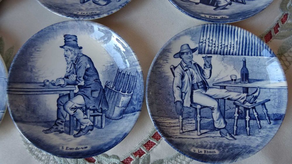 Шест мини чинийки Boch Royal Sphinx Holland Blue Delft