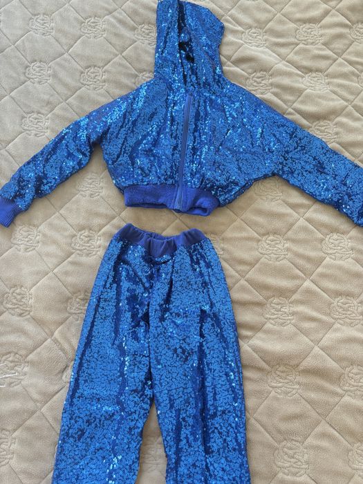 Костюм детский көк жылтыр