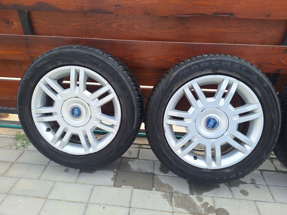 Jante + anvelope 205 55 16 iarna. Jante Fiat 4x98 R16