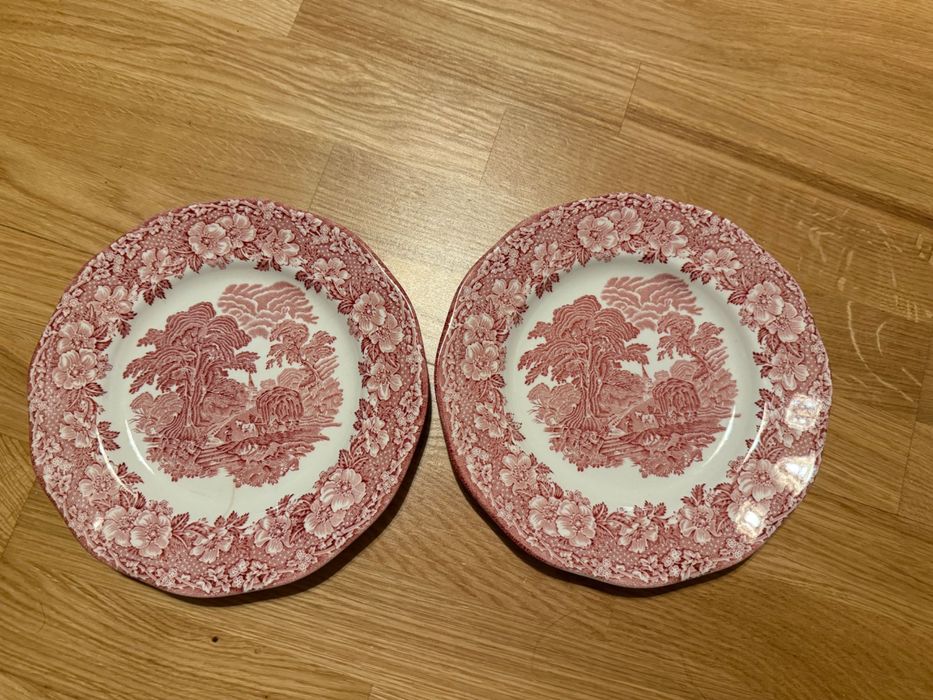 Colecție farfurii englezești din porțelan fin