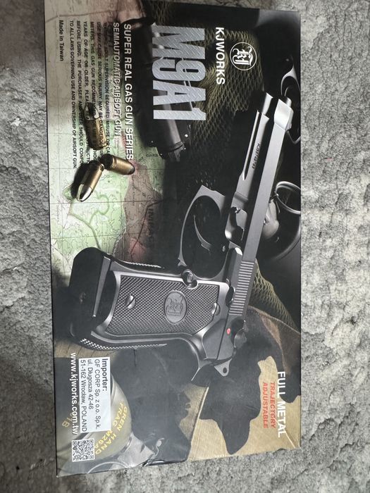Airsoft KJ WORKS M9A1 bareta