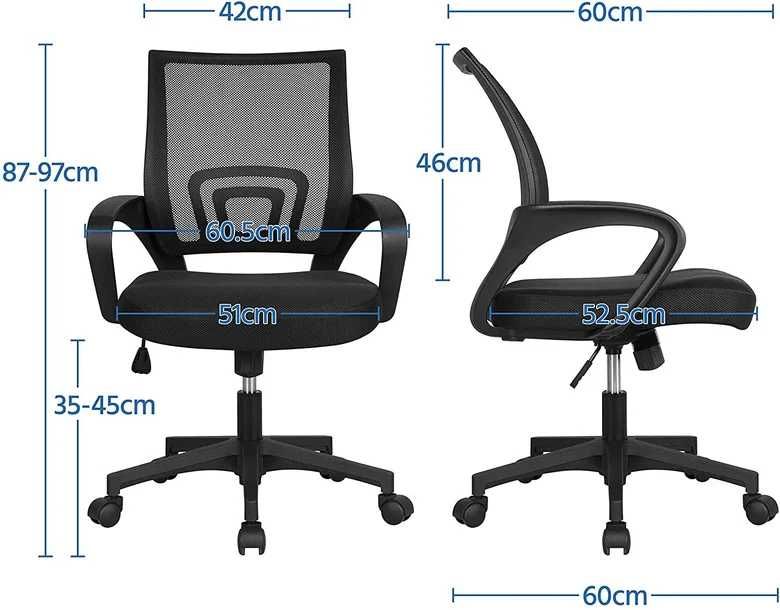 ПРОМОЦИЯ Ергономичен офис стол DE-UM515-BLACK