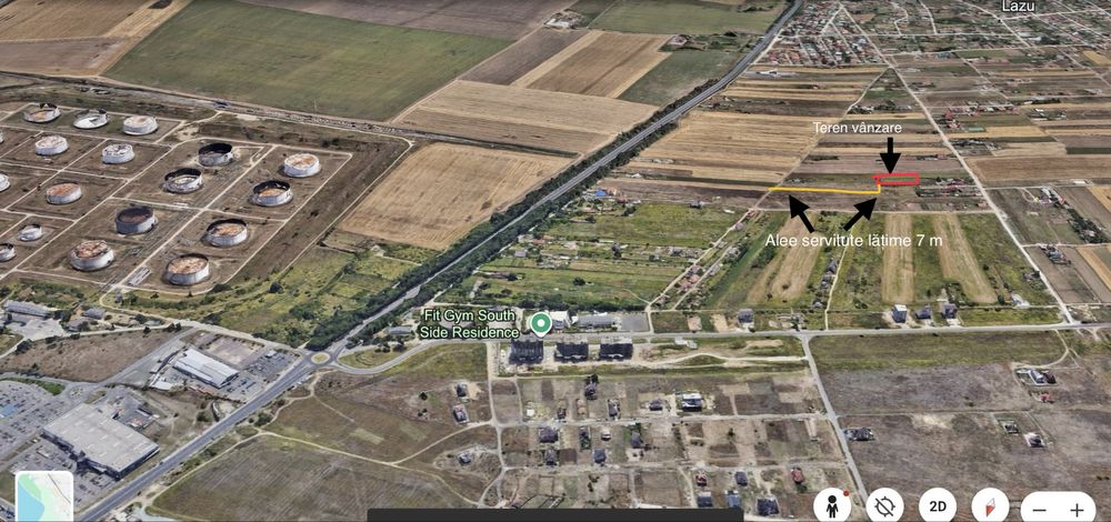 Vand teren intravilan Lazu -  1000 m2 - 65000 E