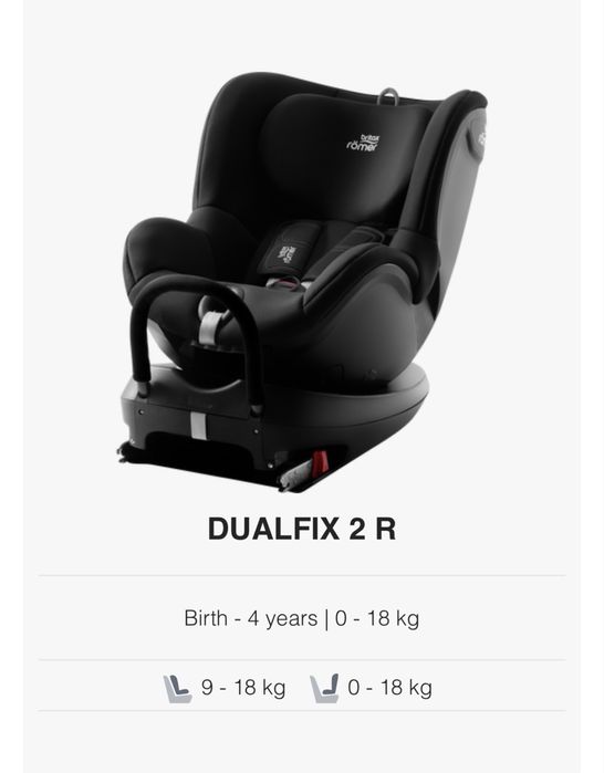 Детско столче за кола Britax Römer Dualfix 2 R (0–18 кг)