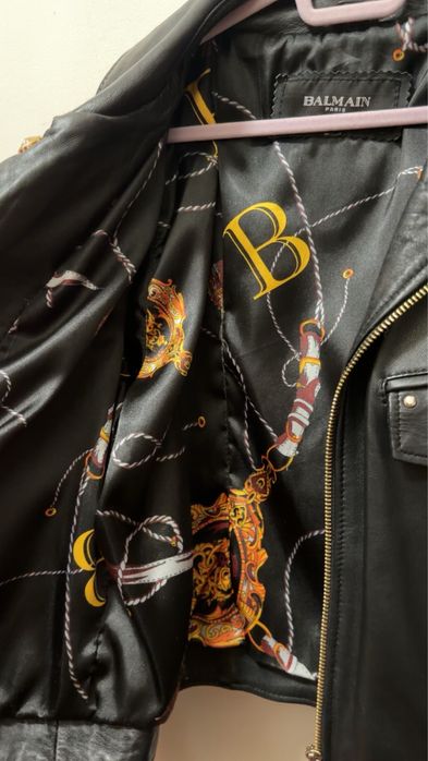 Geaca de piele Balmain