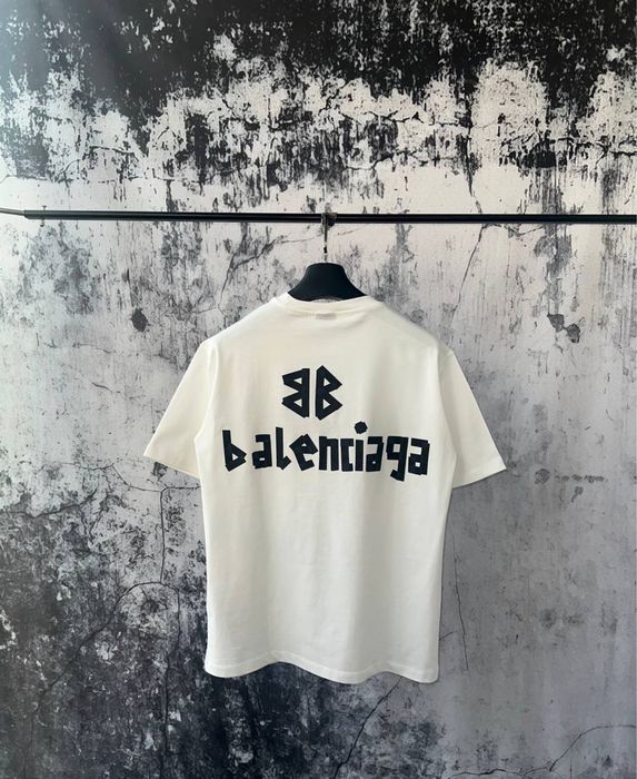 Tricou Balenciaga Premium 2 culori negru si alb