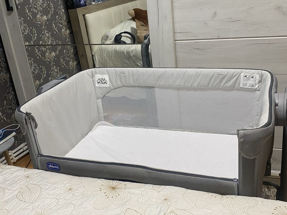 Patut bebe Chicco Next2Me Magic Evo, gri, 990x580mm