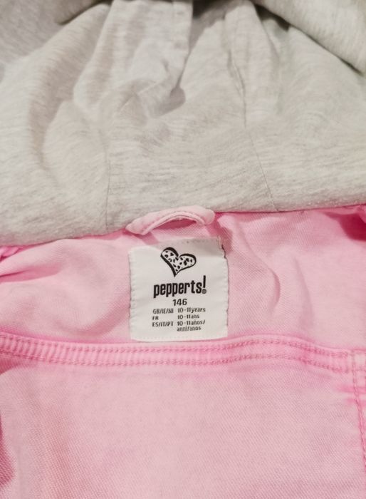 Дънково розово яке  за момиче на 10-11г